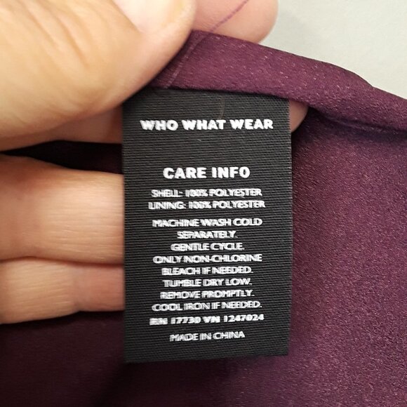 Nwt Who What Wear Purple Floral Wrap Dress - Picture 5 of 16